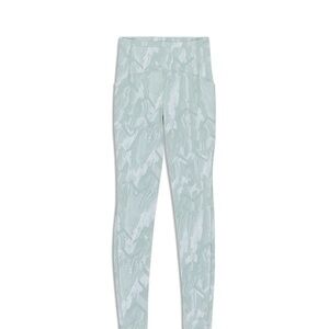 Lululemon Swift Speed High Rise Tight 12 Reverberate Chevron Jacquard Silver